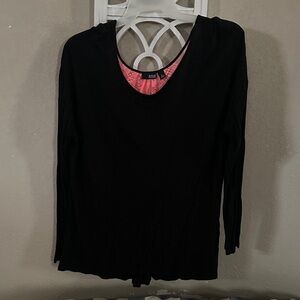 a.n.a Black Long Sleeve Women's Top